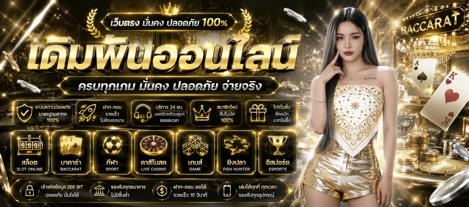คาสิโนออนไลน์ PAY69 บาคาร่าสดถ่ายทอดสดจากค่ายดัง